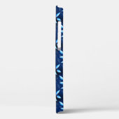 藍青エレガント植物模様 Case-Mate iPhoneケース (裏面 / 左)