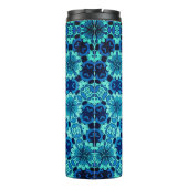 藍青フローラ中国のタイル模様 タンブラー (裏面)