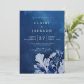 藍青結婚植物薬 招待状 (スタンド正面)