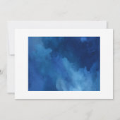 藍青結婚植物薬 招待状 (裏面)