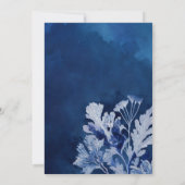 藍青結婚植物薬 招待状 (裏面)