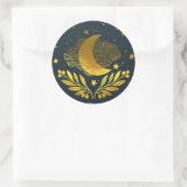 藍黄金の月 ラウンドシール (バッグ)