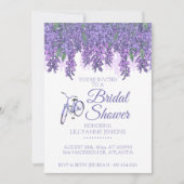 藤および自転車ブライダルシャワー 招待状 (正面)