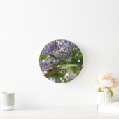 藤が咲く。フランス ラウンド壁時計 (ホーム)