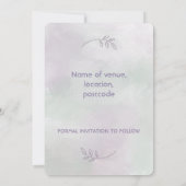 藤が日付カードを保存 セーブザデート (裏面)