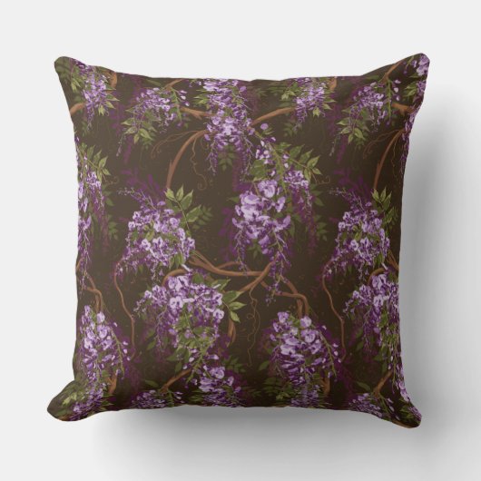 藤つる植物フローラ装飾用クッション クッション (正面)