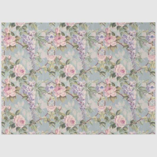 藤とバラティッシュペーパー 薄葉紙 (正面)