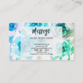 **藤とバラ花マッサージフローラ 名刺 (裏面)