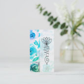 *~*藤とバラ花涅槃の道 名刺 (スタンド正面)