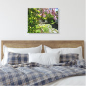 藤とロッキングチェア – Martha's Vineヤード キャンバスプリント (インサイチュ (寝室))