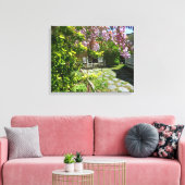 藤とロッキングチェア – Martha's Vineヤード キャンバスプリント (インサイチュ (リビング))