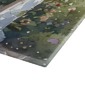 藤と蝶の居心地の良いポーチ カッティングボード (角)