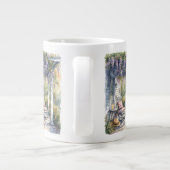 藤と蝶の居心地の良いポーチ ジャンボコーヒーマグカップ (裏面)