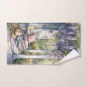 藤と蝶の居心地の良いポーチ バスタオルセット (ハンドタオル)