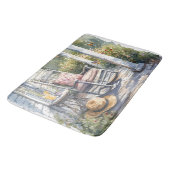 藤と蝶の居心地の良いポーチ バスマット (アングル)