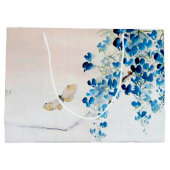 藤と蝶、渡辺聖亭 ラージペーパーバッグ (裏面)