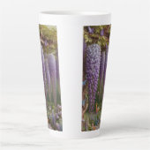 藤のフローラ紫 カフェラテマグ (正面)