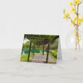 藤のペルゴラ カード (黄色い花)