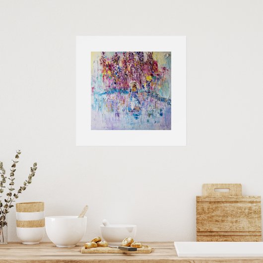 藤の下の女性 ポスター (キッチン)