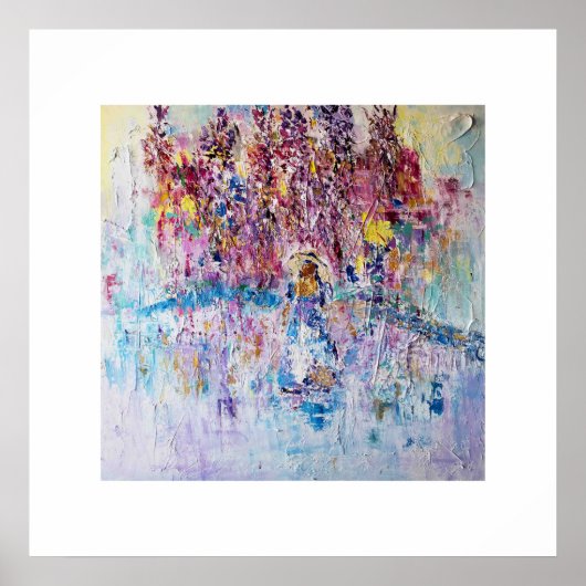 藤の下の女性 ポスター (正面)