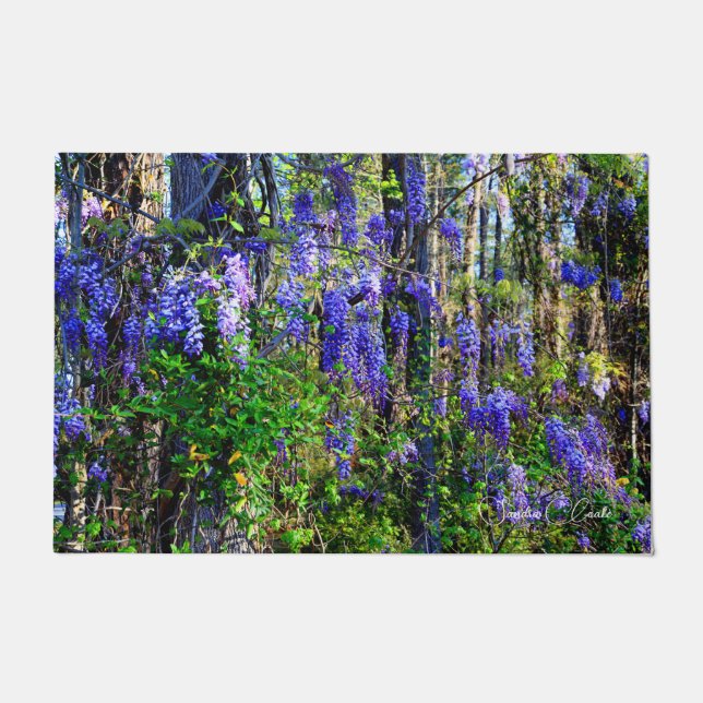 藤の付きドアマットデザイン ドアマット (正面)