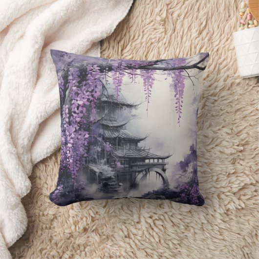 藤の古寺 クッション (ブランケット)