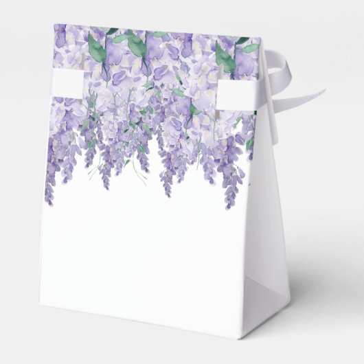 藤の塵の紫の水色結婚の フェイバーボックス (裏面サイド)