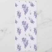 藤の塵の紫の水色結婚の メニュー (裏面)