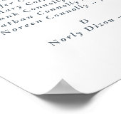 藤の夢の座席表 ポスター (角)