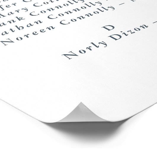 藤の夢の座席表 ポスター (角)