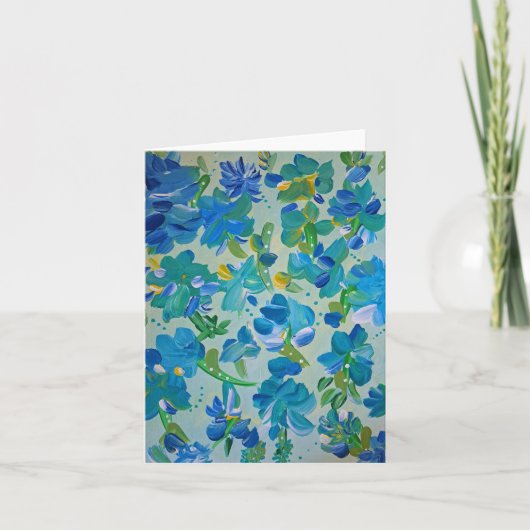 藤の夢の花のメモカード サンキューカード (正面)