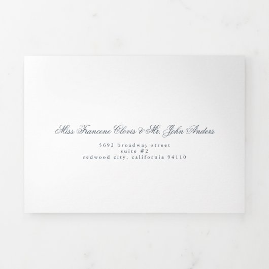 藤の夢 三つ折り招待状 (カバー)