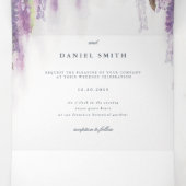 藤の夢 三つ折り招待状 (内部中)