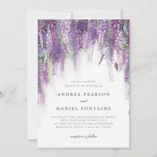 藤の夢 招待状 (正面)