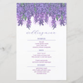 藤の庭園ロマンス パープル ウェディング メニュー (正面)