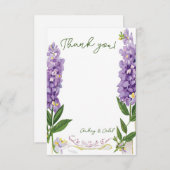 藤の感謝カード サンキューカード (正面/裏面)