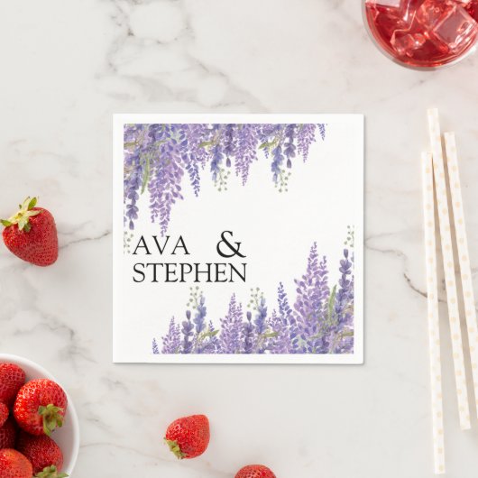 藤の木の結婚名前ナプキン スタンダードカクテルナプキン (インサイチュ)