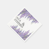 藤の木の結婚名前ナプキン スタンダードカクテルナプキン (角)
