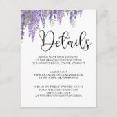 藤の木パステル結婚の詳細 エンクロージャーカード (正面)