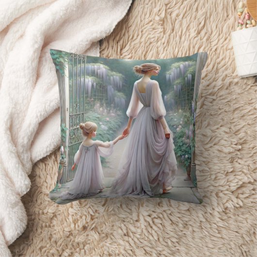 藤の母と娘 クッション (ブランケット)