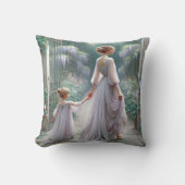 藤の母と娘 クッション (正面)