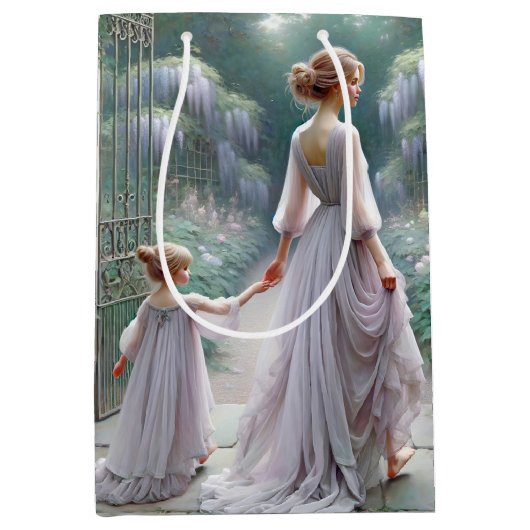 藤の母と娘 ミディアムペーパーバッグ (正面)