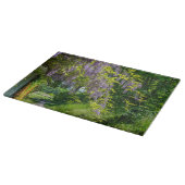 藤の田舎道ガラス カッティングボード (角)