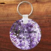 藤の紫の花の木 キーホルダー (正面)