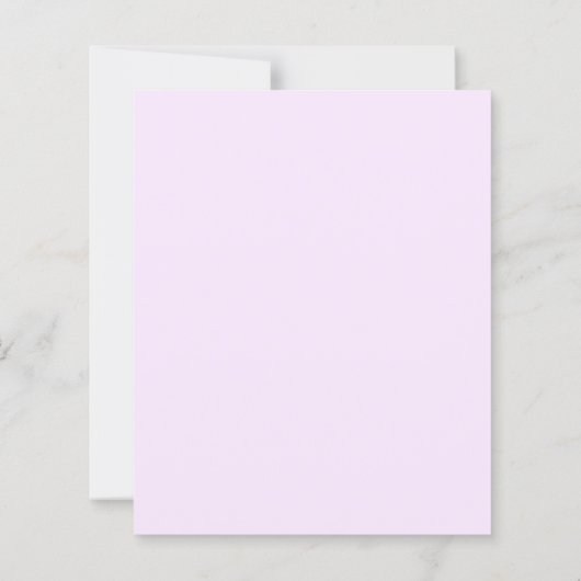 藤の紫の蝶の蝶の誕生日の招待 (裏面)