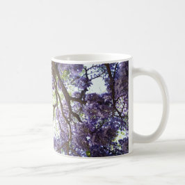 藤の紫色の花の花のマグのコップ コーヒーマグカップ