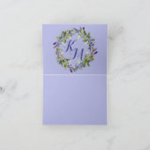 藤の花の低下は感謝していしています サンキューカード (内部)