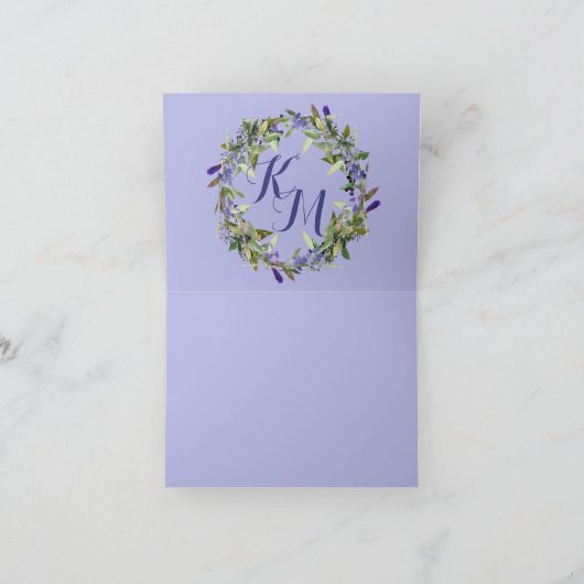 藤の花の低下は感謝していしています サンキューカード (内部)