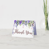 藤の花の低下は感謝していしています サンキューカード (正面)