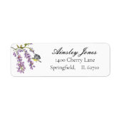 藤の花の水色 ラベル (正面)